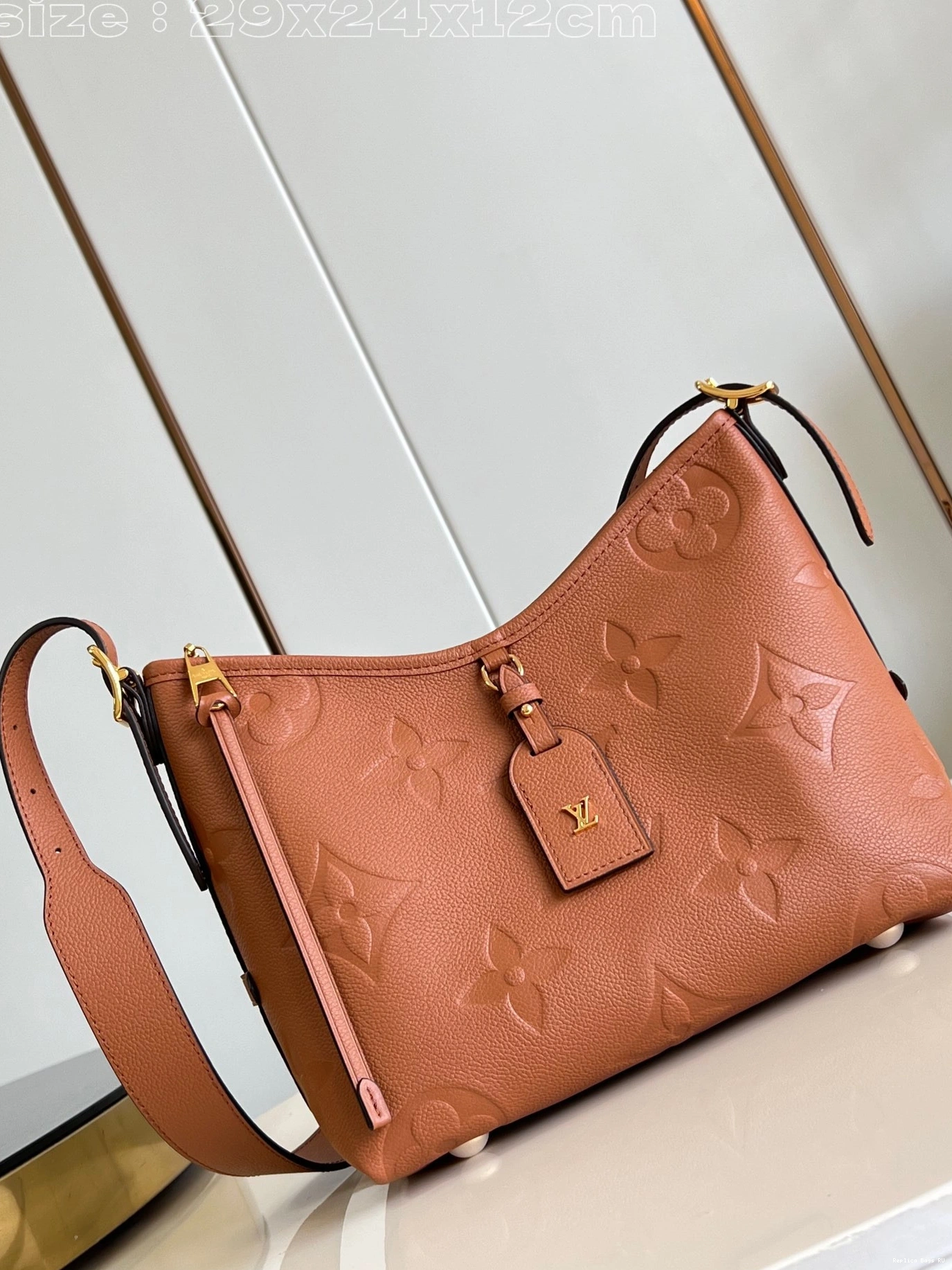 Affordable LOUIS PM-29*24*12cm VUITTON CARRYALL 0819